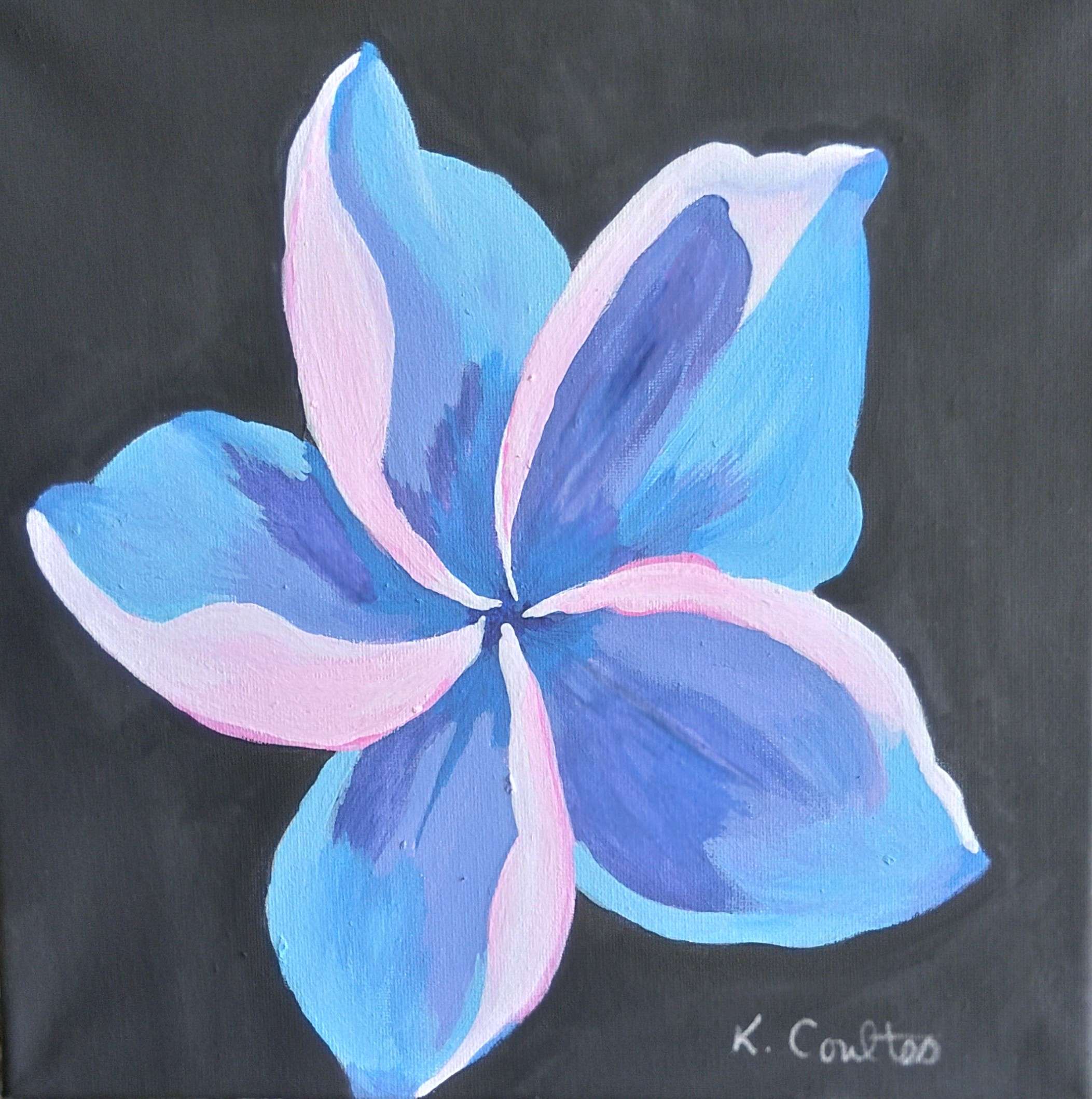 One Blue Flower